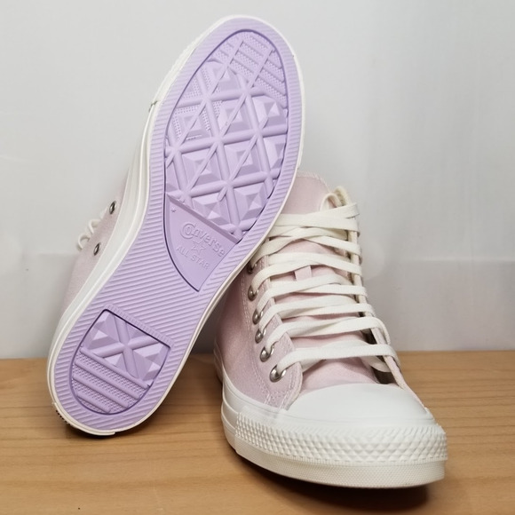 Converse CTAS Embroidered Hi Tops Brand New Size 7.5 Barely Rose A0340C NWT - Picture 8 of 9